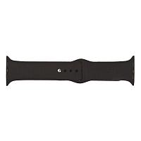 Ремешок для Apple Watch (42мм, 44мм), силиконовый, черный
