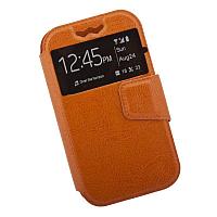 Чехол "LP" раскладной универсальный для телефонов размер L 120х56мм, оранжевый (коробка)