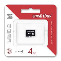 Карта памяти SmartBuy MicroSD 4GB (без адаптеров)