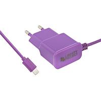 Сетевое зарядное устройство "LP" для Apple Lightning 8-pin, 2.1А (коробка, фиолетовое)