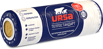 Утеплитель URSA Урса теплостандарт 44 RN, 2-8200-1220-50мм, 20,00 м2