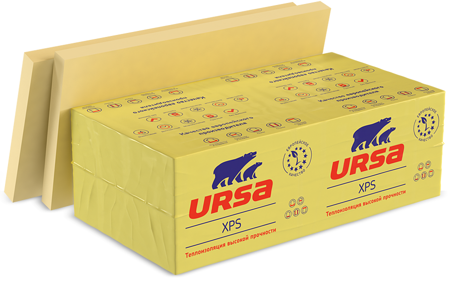 Урса пенополистирол Ursa XPS 100 мм, цена за 1 м.куб.