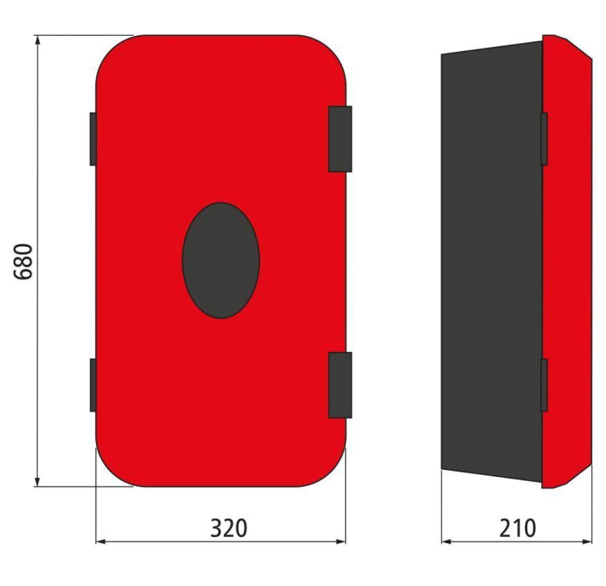 Пенал для огнетушителя 6/9 кг с логотипом Suer, 320х680х210 мм, Suer 390144272 - фото 3 - id-p142709706