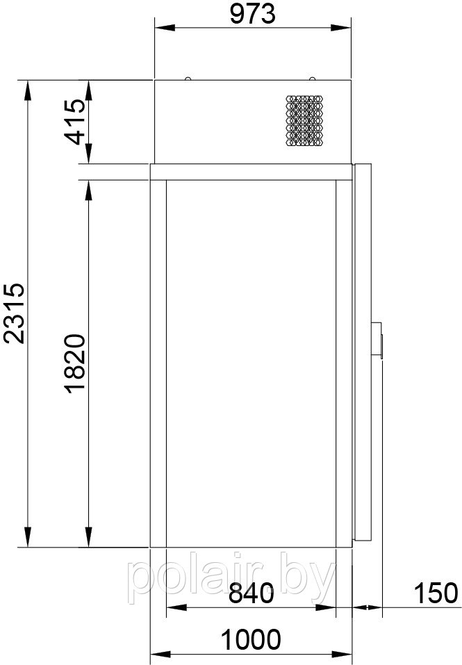 Холодильная камера КХН-1,28 Minicella ММ без пола - фото 3 - id-p112946433