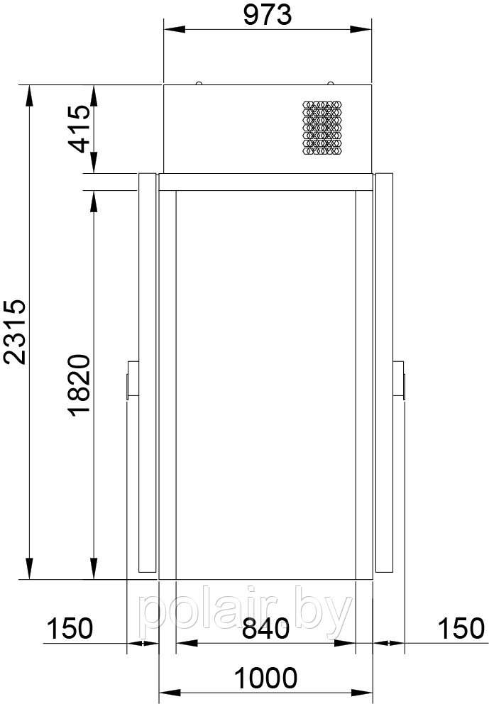 Холодильная камера КХН-1,28 Мinicellа ММ без пола 2 двери - фото 3 - id-p112946655