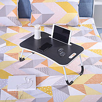 Складной столик-подставка для ноутбука/планшета, для завтрака (чёрно-белый)