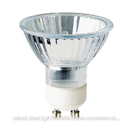 CAMELION GU10 50W 220V (ЭЛ.ЛАМПА ГАЛОГЕН.С ЗАЩ.СТЕКЛОМ,2000ЧАСОВ), фото 2