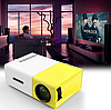 LED Projector портативный переносной проектор светодиодный Aao YG300 (домашний кинотеатр), фото 3