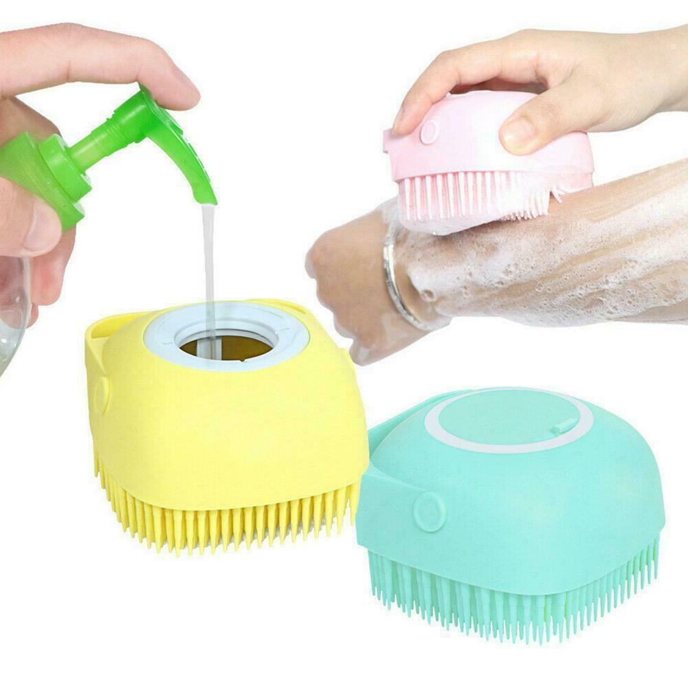 Щетка массажная силиконовая для тела Silicone Massage Bath Brush