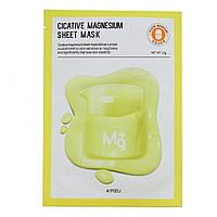Питательная маска с содержанием магния для лица A'PIEU Cicative Magnesium Sheet Mask 22г