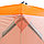 Палатка зимняя Следопыт КУБ 1 Oxford 210D PU 1000 (1.5x1.5x1.7 м) бело-оранжевая, фото 7