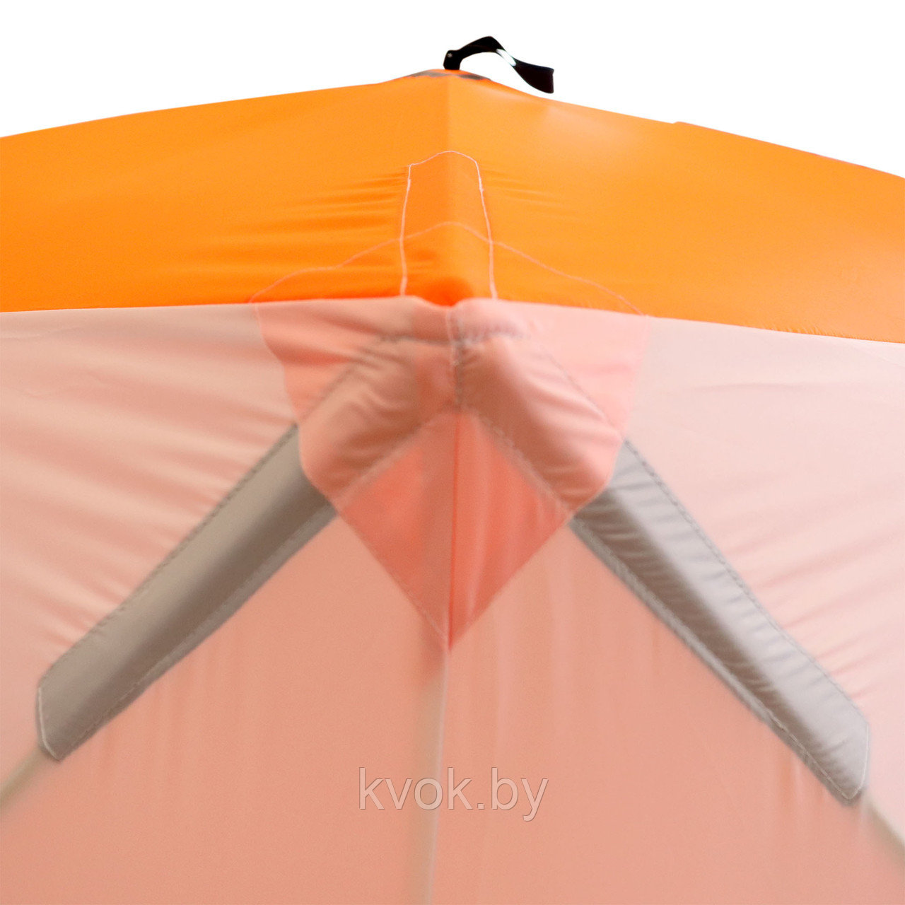 Палатка зимняя Следопыт КУБ 1 Oxford 210D PU 1000 (1.5x1.5x1.7 м) бело-оранжевая - фото 7 - id-p145714690