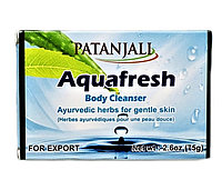 Мыло аюрведическое Аквафреш, Aquafresh Patanjali, 75г - ним, куркума, алоэ