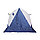 Палатка зимняя Следопыт 2-скатная (1.85x1.8x1.51 м) бело-синяя, фото 2