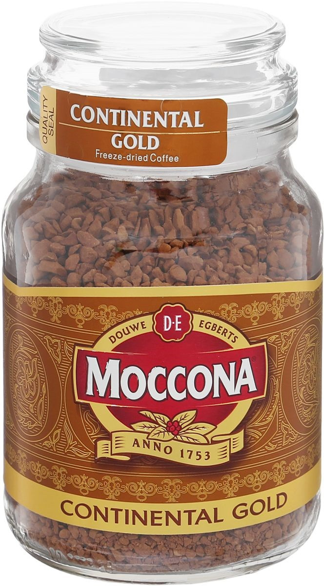 Кофе Moccona Continental Gold 95г. растворимый, сублимированный, в стекл. банке - фото 1 - id-p145778800