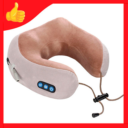 Массажная подушка для шеи U-Shaped Massage Pillow, фото 2