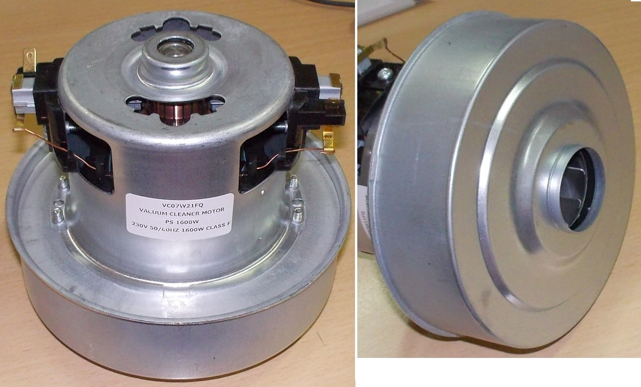 Мотор пылесоса LG 1600W, H115/50mm, D=130/83, с юбкой, зам. VC07W21FQ - фото 1 - id-p96763721