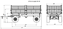 Прицеп тракторный самосвальный 2ПТСЕ-6,5 (усиленные оси, тормоза на 2 оси, шина КФ- 105), фото 6