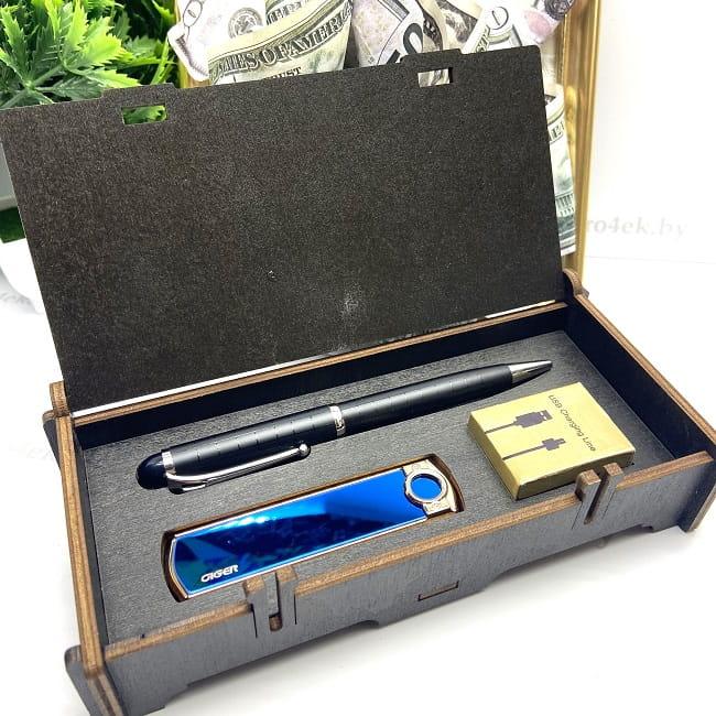 Подарочный набор «Больших побед» USB зажигалка+ ручка - фото 3 - id-p145818733