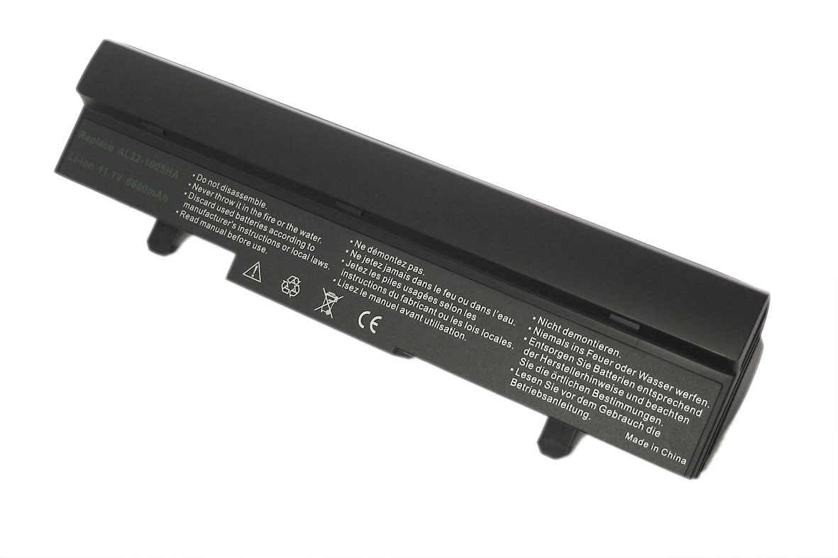 Аккумулятор (батарея) для ноутбука Asus Eee PC 1001 1005 7800mAh OEM черная