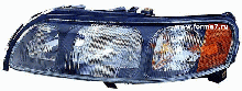 S60 фара передняя левая +/- корректор внутри черная USA (DEPO)