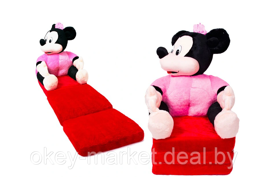 Детское мягкое кресло-кровать, игрушка для детей Минни Маус - фото 1 - id-p145835085