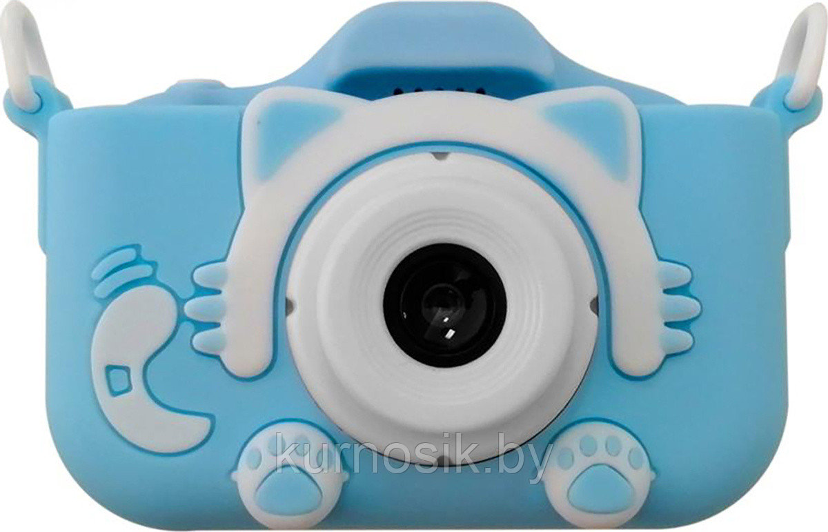 Детский цифровой фотоаппарат Childrens Fun Camera Kitty голубой - фото 4 - id-p145836214