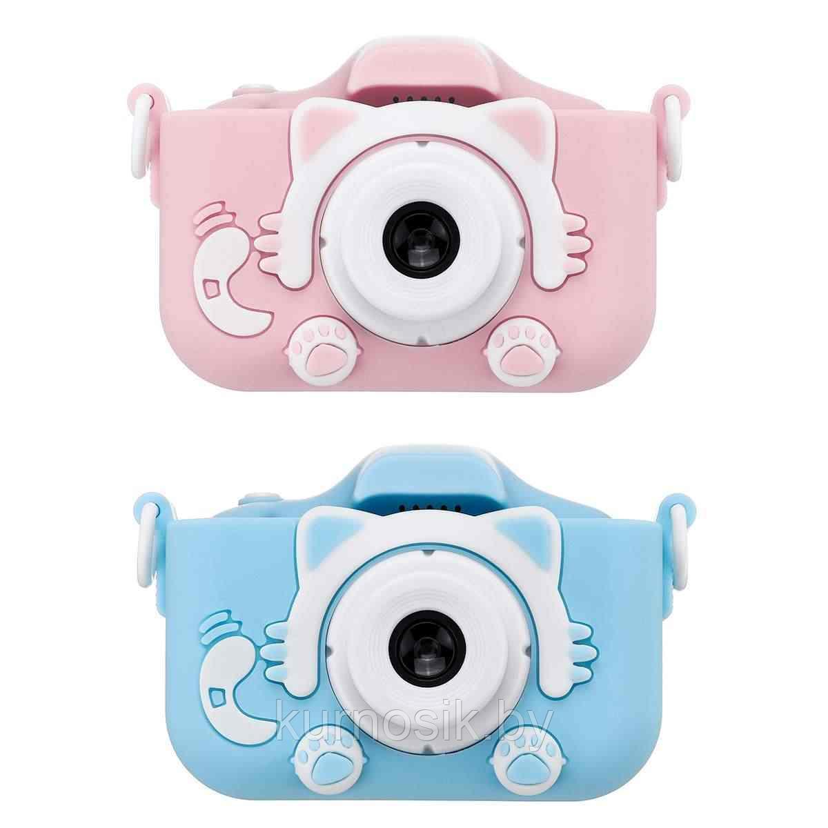 Детский цифровой фотоаппарат Childrens Fun Camera Kitty розовый - фото 4 - id-p145836215