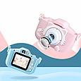 Детский цифровой фотоаппарат Childrens Fun Camera Kitty розовый, фото 6