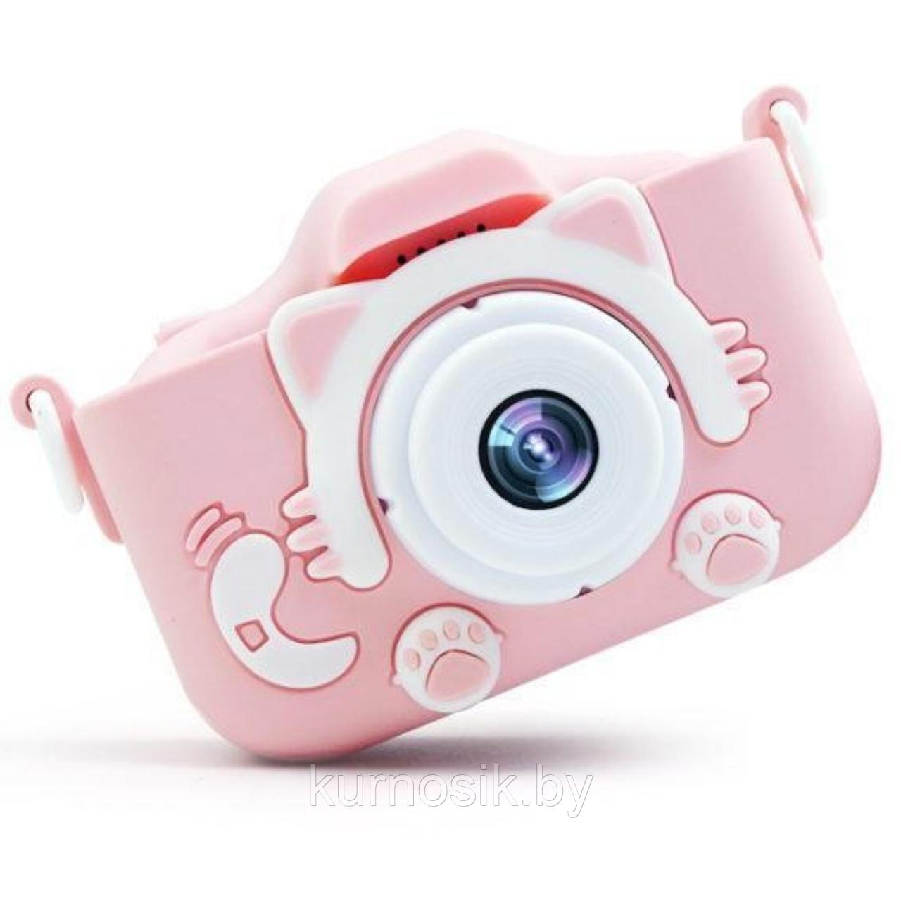 Детский цифровой фотоаппарат Childrens Fun Camera Kitty розовый - фото 8 - id-p145836215