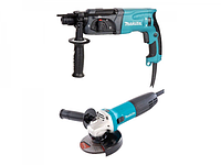 Набор электроинструмента MAKITA DK 0120 в кор. (2 пр.) (HR2470, GA5030)