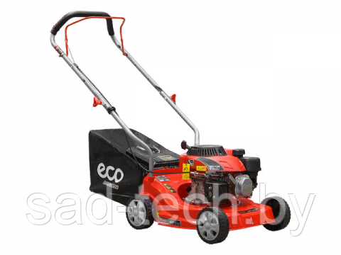 Газонокосилка бензиновая ECO LG-435 (3.5 л.с., шир. 40 см, ручной привод, пластик. корпус, травосборник 40 л), фото 2