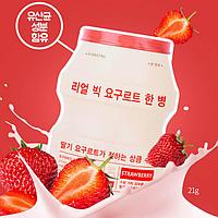 Тканевая маска для лица A'PIEU Real Big Yogurt One-Bottle (Strawberry) 21г