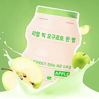 Тканевая маска для лица A'PIEU Real Big Yogurt One-Bottle (Apple) 21г