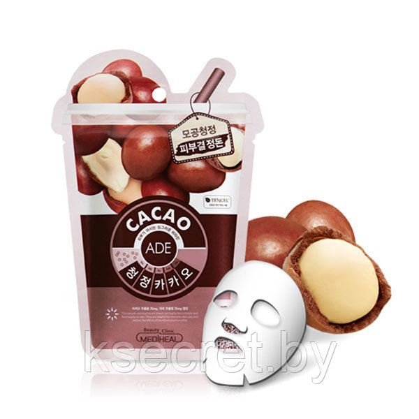 Тканевая маска для лица с экстрактом какао Mediheal Cacao Vita Mask 20мл - фото 1 - id-p145842215