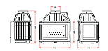 Каминная топка с левым стеклом Invicta 700 ANGLE V-D, фото 2