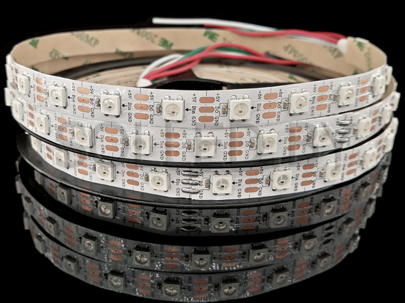 Светодиодная лента 5050, 300 Led x 1, 2811, IP33, 5V, LUX, SPI-RGB - фото 1 - id-p145885362