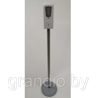 Санитайзер бесконтактный для рук с дозатором 1 литр на стойке круглое основание - фото 3 - id-p142585120