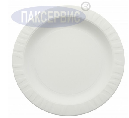 Тарелка круглая, d 229 мм, h 18 мм, белая, кукурузный крахмал, уп. 50 шт., фото 2