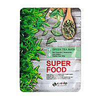 ENL SUPER FOOD Маска для лица тканевая EYENLIP SUPER FOOD GREEN TEA MASK 23м