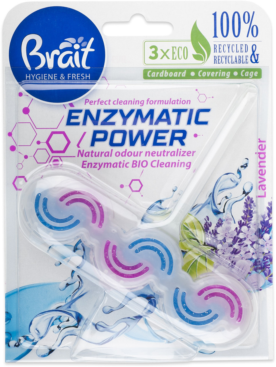 Туалетный блок BRAIT ENZYMATIC POWER - лаванда