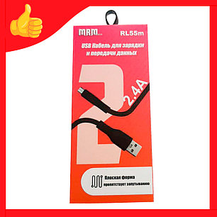 USB Кабель для зарядки и передачи данных 2.4A MRM RL55m, фото 2