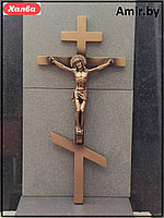 Крест на памятник 001 50х23см. Цвет: бронза. Материал: полимергранит