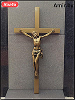 Крест на памятник 002 45х23см. Цвет: золото. Материал: полимергранит