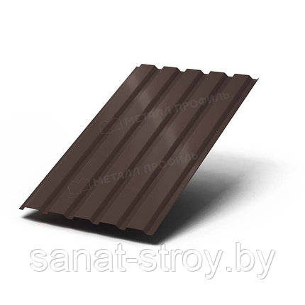 Профилированный лист МП-35х1035-B (ПЭ-01-0.45) RAL 8017 Коричневый шоколад, фото 2