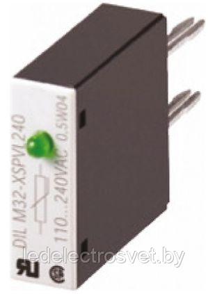 Модуль защитный с индикацией DILM32-XSPVL240, зеленый LED+варистор, 130_240V50/60Hz, для DILM17_32, DILK12_25, - фото 1 - id-p145908767