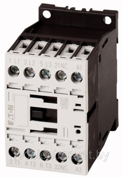 Контактор DILM15-01(24V50/60HZ), 3P, 15.5A/(20A по AC-1), 7.5kW(400VAC), 24V50/60Hz, 1NC - фото 1 - id-p145908774