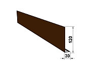 Лобовая планка 120мм для софита (коричневая)