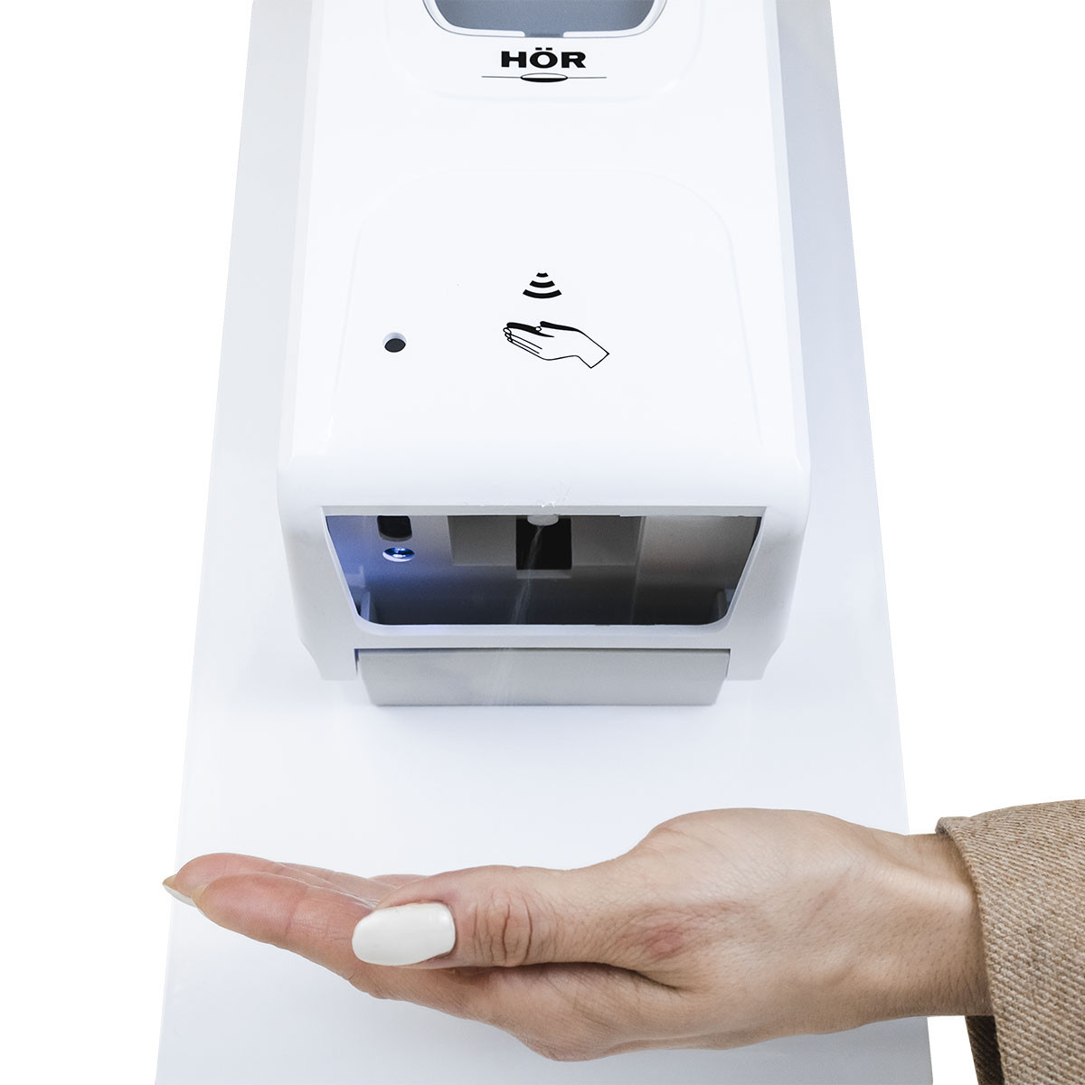 Настольная стойка HOR-2020 с сенсорным дозатором для мыла, антисептика, дезинфицирующих средств - фото 3 - id-p130335503