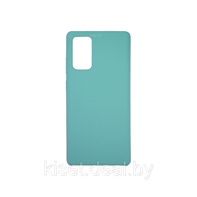 Soft-touch бампер Silicone Cover для Samsung Galaxy Note 20 бирюзовый - фото 1 - id-p145920275